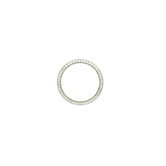 For Rolex 26mm 0.70ct 10k Yellow Gold Diamond Bezel