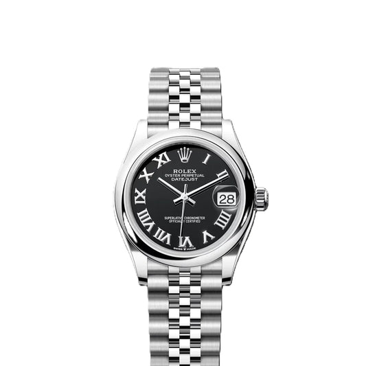 Rolex Datejust 31mm Black Dial Jubilee Stainless Steel Watch 278240