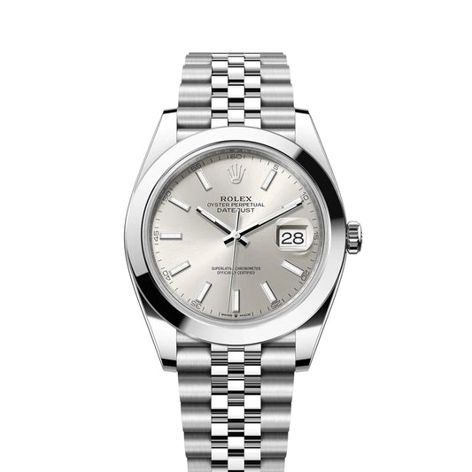 Rolex Datejust 41mm Silver Dial Jubilee Steel Watch 126300