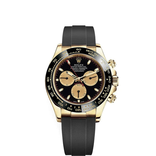 Rolex  Cosmograph Daytona 18k Yellow Gold 40mm Oysterflex Watch 116518LN
