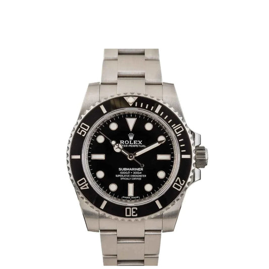 Rolex Submariner 40mm No Date Black Dial Stainless Steel Watch 114060