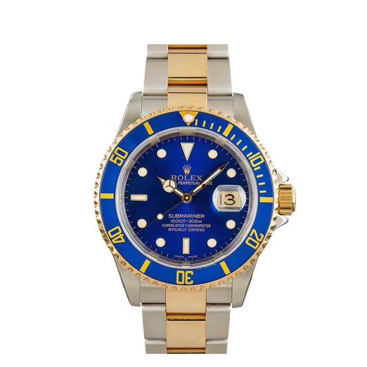 Rolex Submariner Date 40mm 2-Tone Stainless Steel Blue Dial 1661