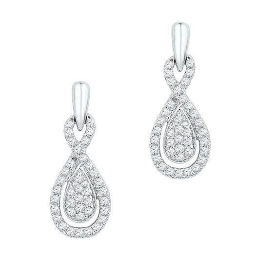 Teardrop Diamond Earrings