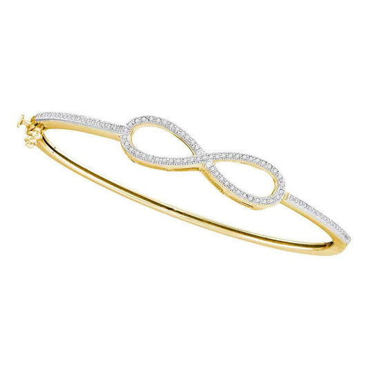 Yellow Gold Diamond Bangle Bracelet