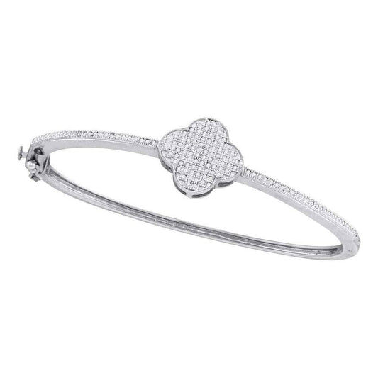 white Gold Diamond Bangle Bracelet