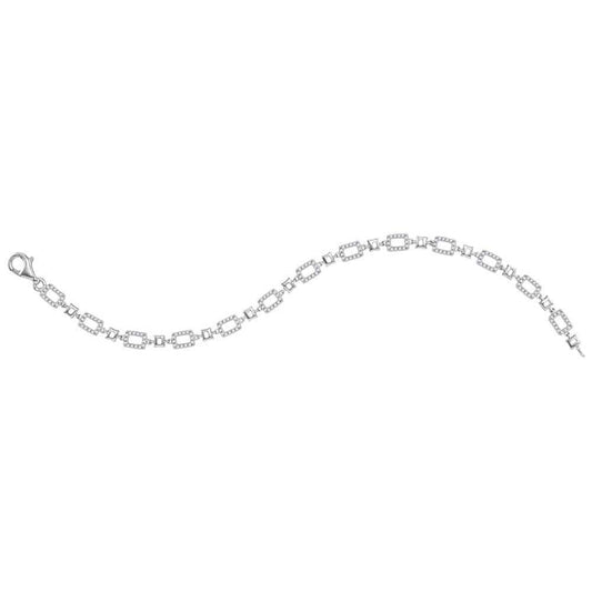 10K white gold diamond bracelet