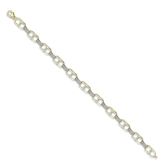 yellow gold diamond bracelet
