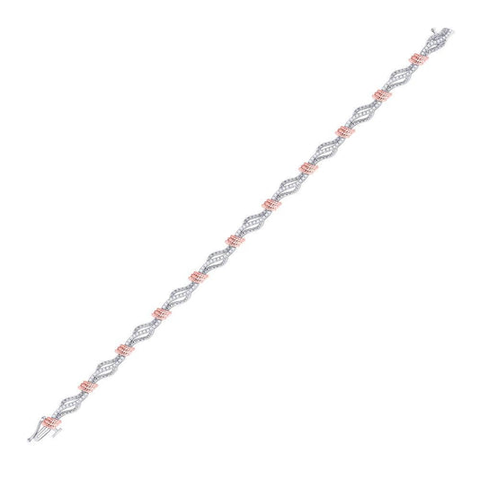 white gold rope bracelet