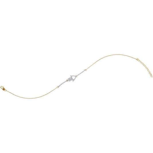 gold diamond chain bracelet