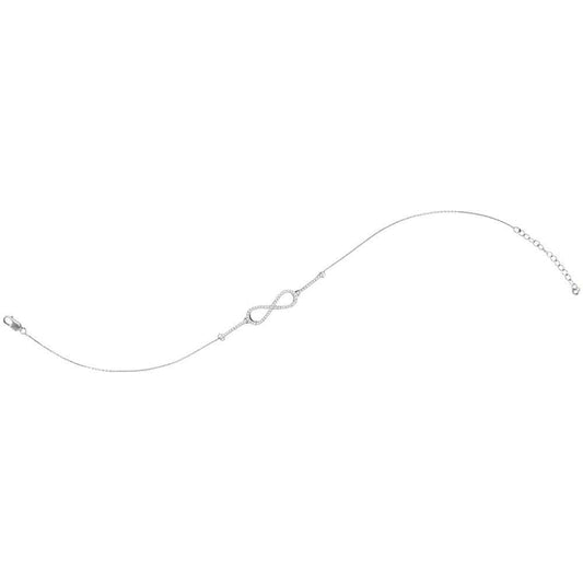 diamond infinity bracelet white gold