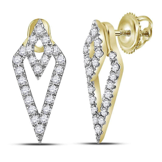 Diamond Triangle Earrings