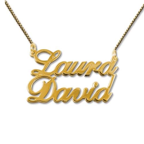 Customized Double Nameplate Pendant