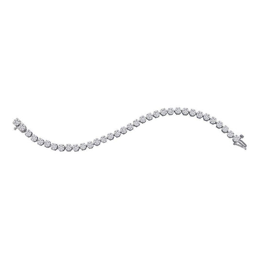 white gold diamond tennis bracelet