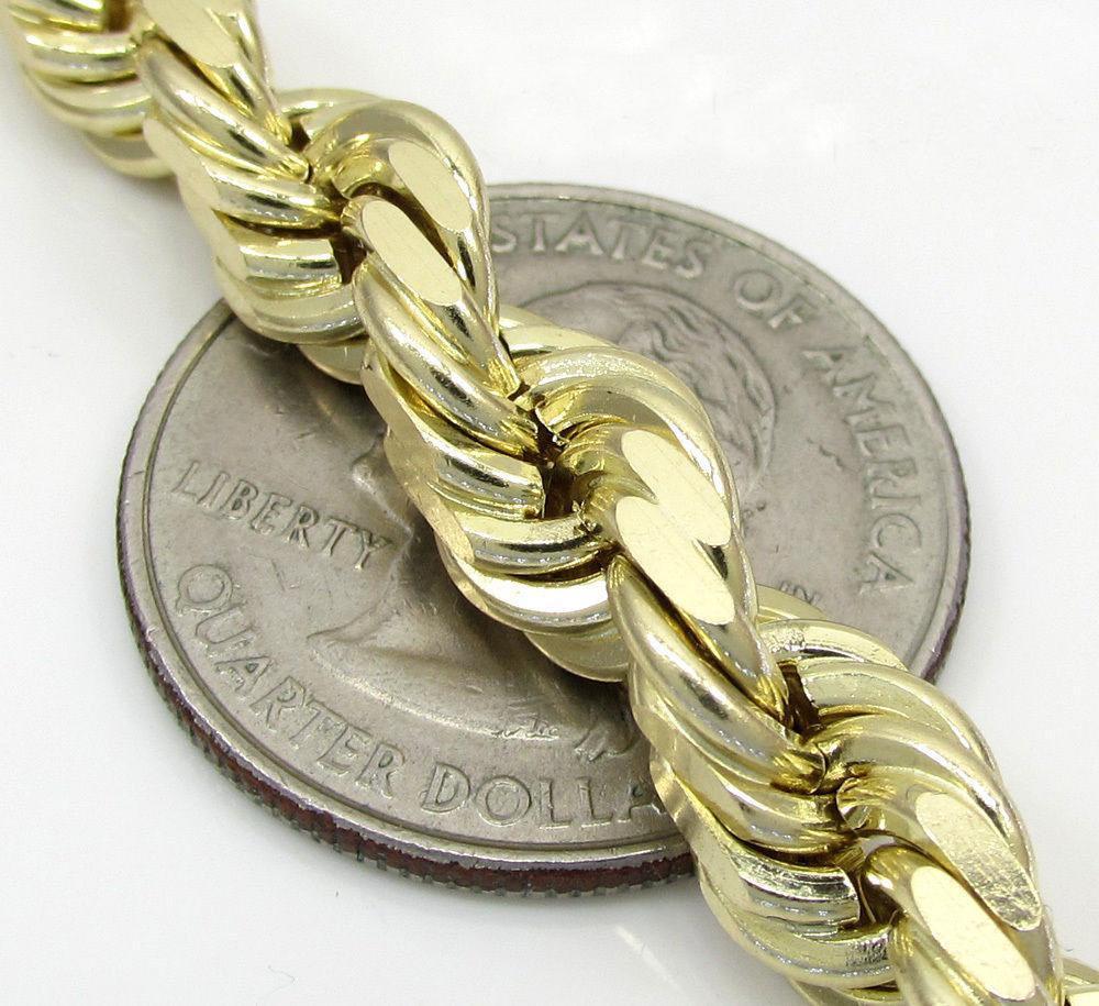 6MM yellow Gold Rope Chain