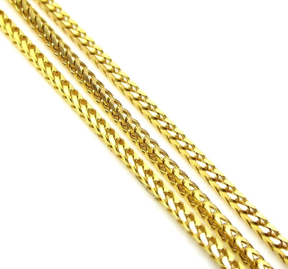 Gold Diamond Cut Franco Chain