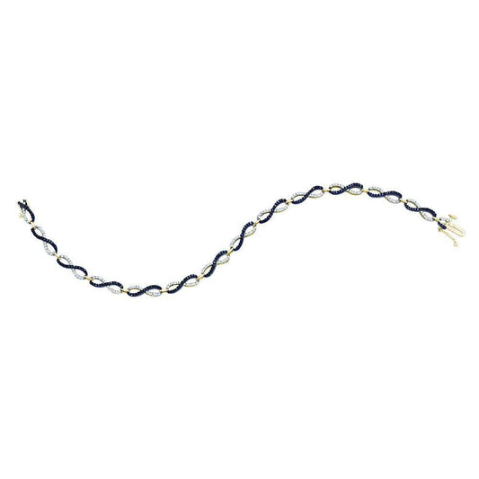 10k yellow gold diamond bracelet