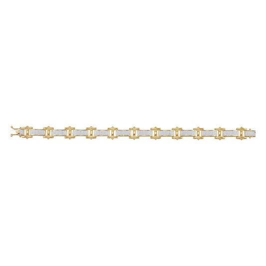 10k yellow gold diamond bracelet