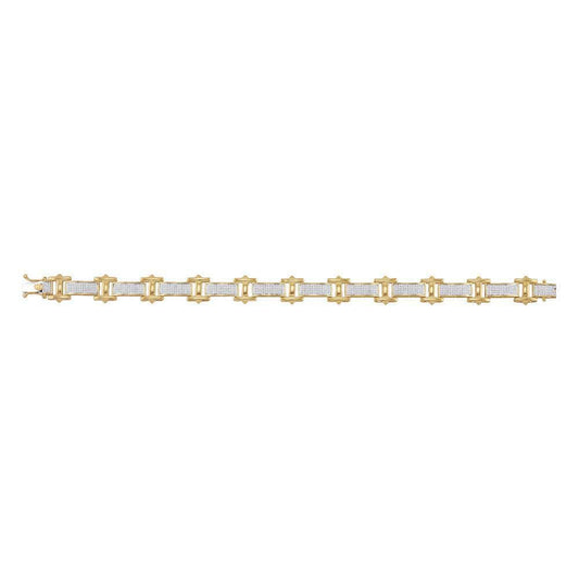 10k yellow gold diamond bracelet