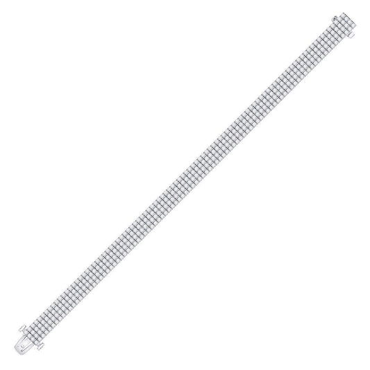 14k white gold diamond bracelet