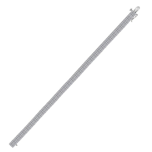 14k white gold diamond bracelet