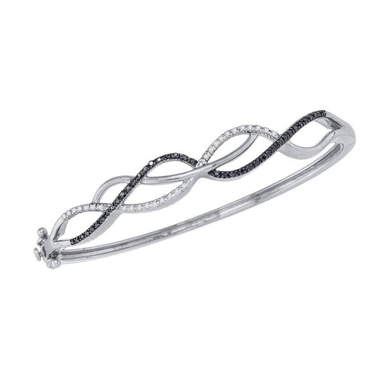 white Gold Diamond Bangle Bracelet