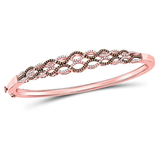 Rose Gold Diamond Bangle Bracelet