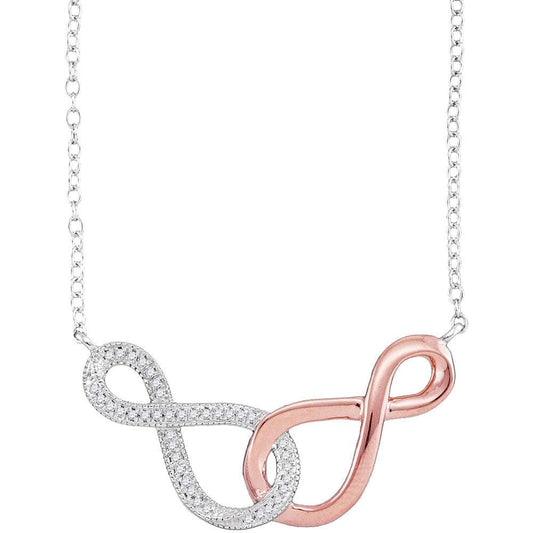10K two tone latest diamond pendant sets