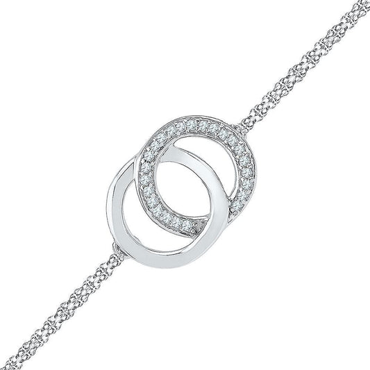 Sterling Silver Diamond Bracelet