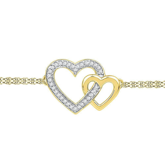 yellow gold diamond bracelet
