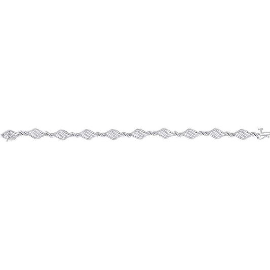 white gold diamond bracelet