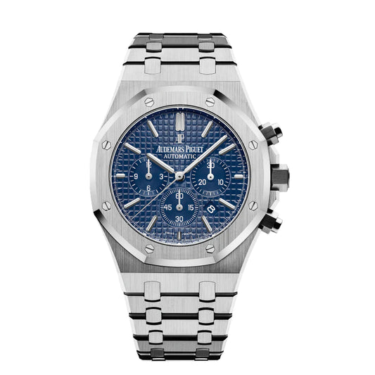 Audemars Piguet Royal Oak Chronograph 41mm Blue Dial Stainless Steel Watch 26240ST