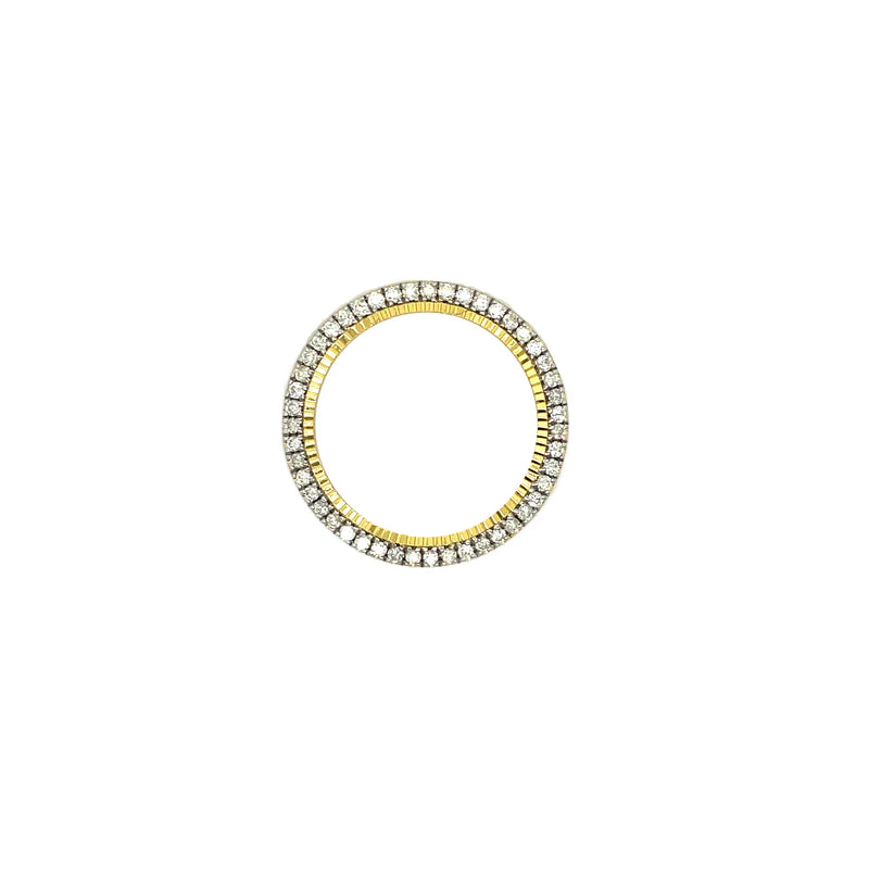 For Rolex 26mm 1.25ct Gold Plating Diamond Bezel