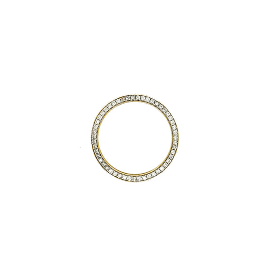 For Rolex 31mm 0.75ct 10k Yellow Gold Diamond Bezel