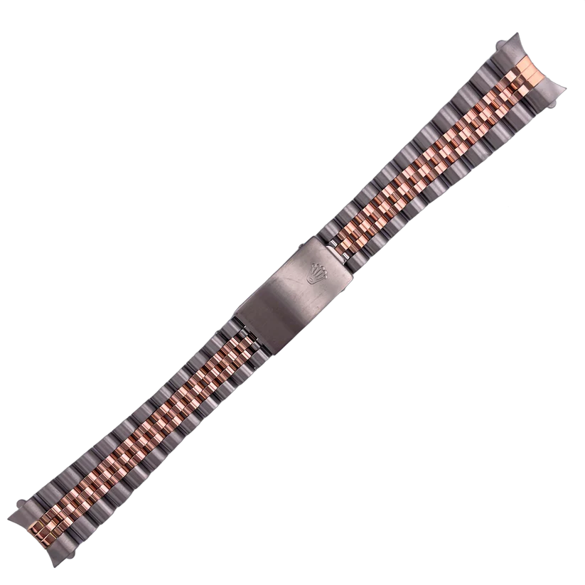 For Rolex 31mm Watch 10k Rose Gold & Stainless Steel Jubilee Bracelet
