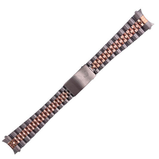 For Rolex 31mm Watch 10k Rose Gold & Stainless Steel Jubilee Bracelet