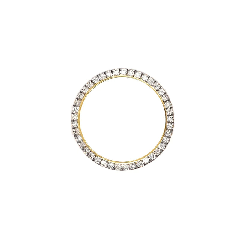 For Rolex 34mm 2.75ct Gold Plating Diamond Bezels