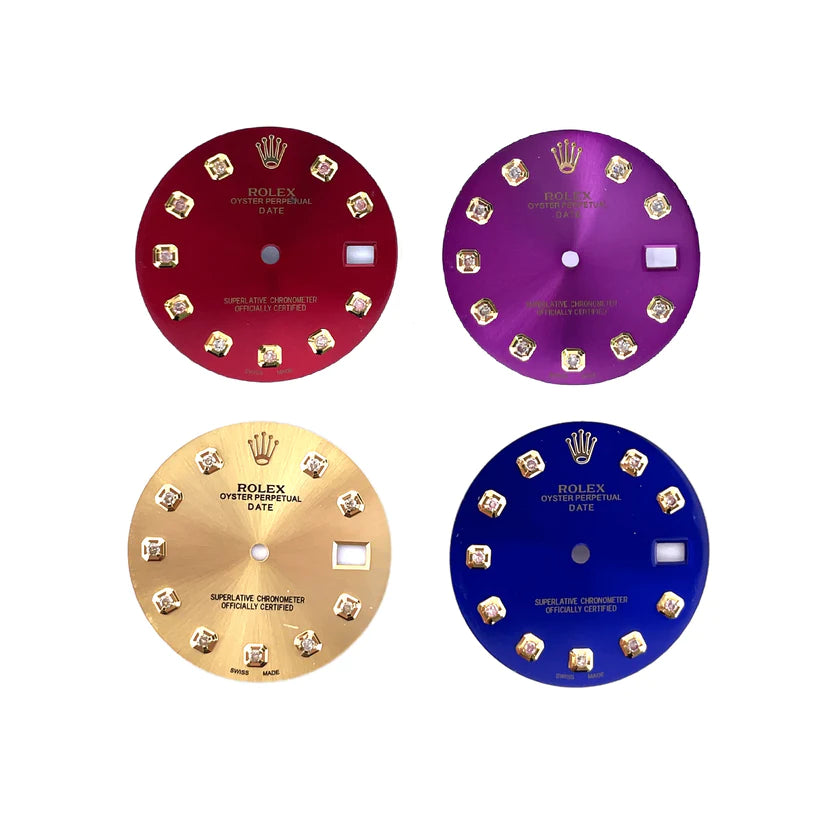 For Rolex 34mm Datejust Diamond Dials