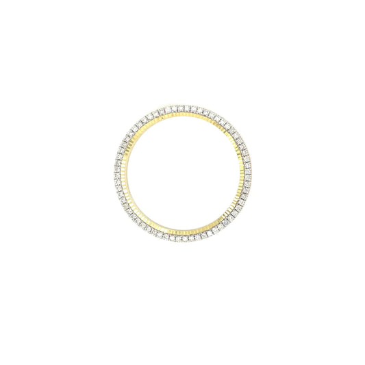 For Rolex 36mm 1.25ct 10k Yellow Gold Diamond Bezel
