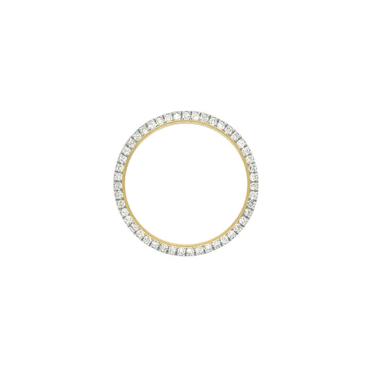 For Rolex 36mm 2.00ct 10k Yellow Gold Diamond Bezel