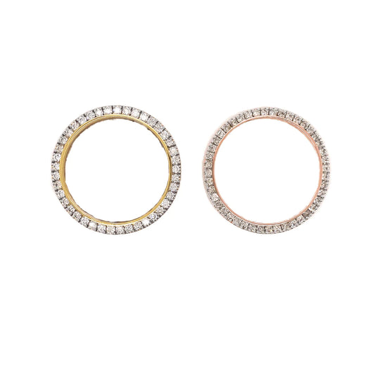 For Rolex 36mm 2.50ct Gold Plating Diamond Bezels