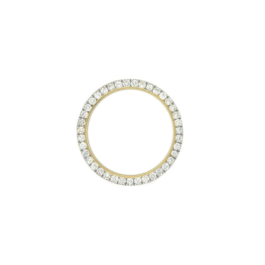 For Rolex 36mm 3.00ct 10k Yellow Gold Diamond Bezel