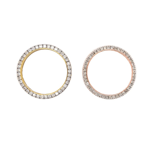 For Rolex 36mm 3.00ct Gold Plating Diamond Bezels