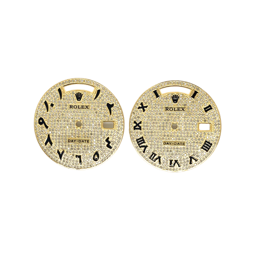 For Rolex 36mm Day Date Non-Quickset 1.00ct Diamond Dials