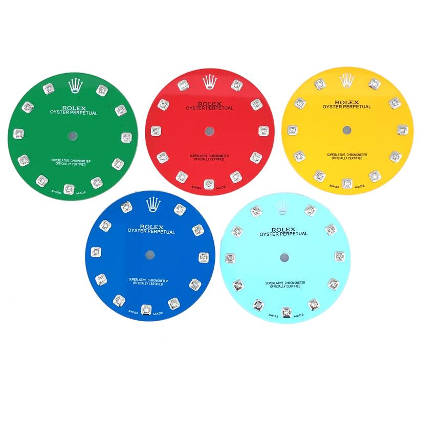 For Rolex 39mm Oyster Perpetual Dials 0.10ct Diamond Dials Jawa Jewelers
