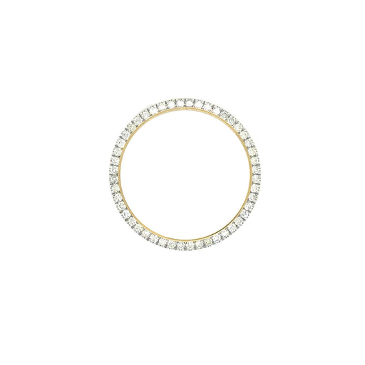 For Rolex 41mm 2.50ct 10k Yellow Gold Diamond Bezel