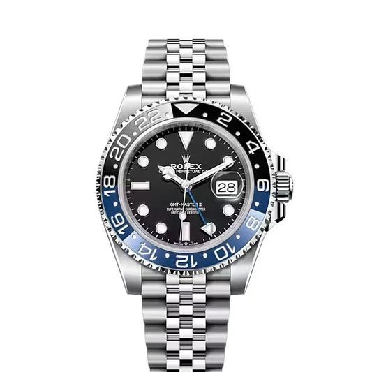 Rolex GMT-Master II 40mm Batgirl Jubilee Stainless Steel Watch 126710