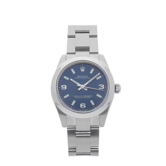 Rolex Oyster Perpetual 31mm Blue Dial Stainless Steel Oyster Watch 177200