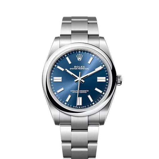 Rolex Oyster Perpetual 41mm Blue Dial Oyster Stainless Steel Watch 124300