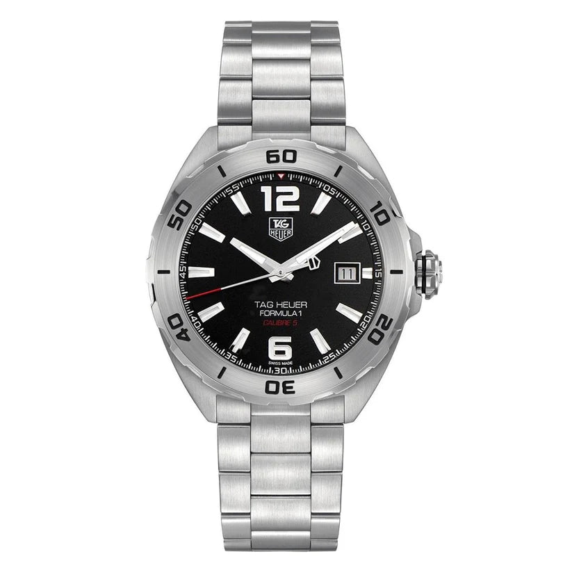 Tag Heuer Formula 1 41mm Calibre 5 Black Dial Stainless Steel Watch WAZ2113.BA0875