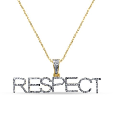 10K 0.38- 0.41CT D- "RESPECT" CHARM